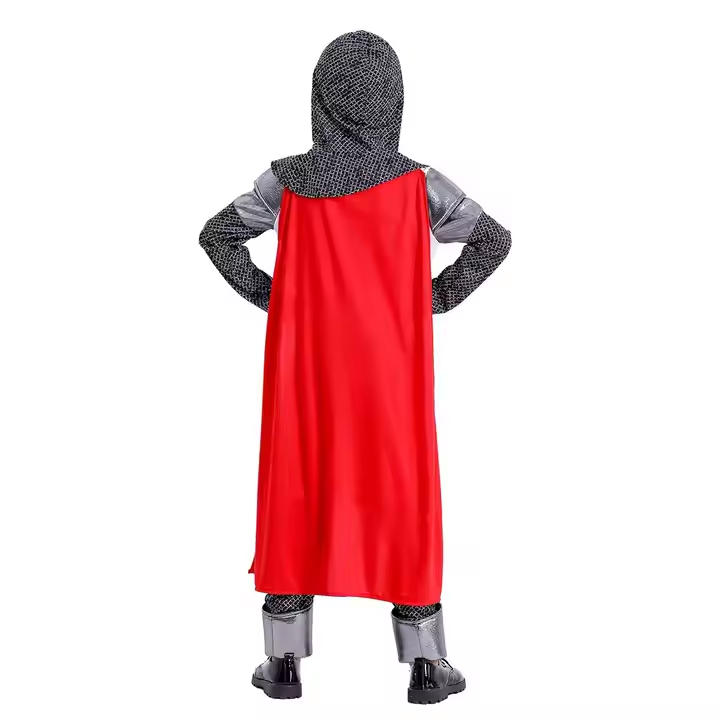 Hot selling new high Quality Halloween medieval Templar Crusader costume for boys4